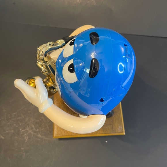 Vintage M&M Candy Dispenser - Blue Saxophone Player! - Picture 5 of 9